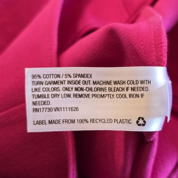 A New Day Pants Womens 12 Pink Skinny Ankle High Rise Bi-Stretch Fitted Career - Picture 8 of 14